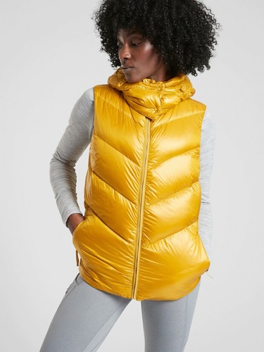 NWT Athleta Lofty Down Vest, Dogwood 