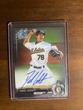 2017 Bowman Chrome Daniel Gossett Auto Oakland A's