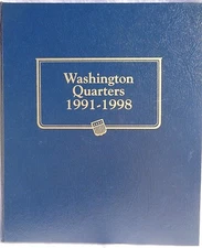 Whitman Classic Album #9123 Washington Quarters 1991-1998, New in Package
