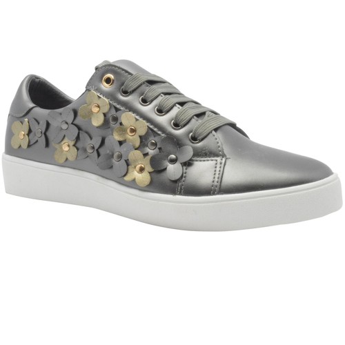 Nuevos zapatos para mujer con cordones de flores damas con tachuelas talla Reino Unido - Imagen 7 de 15