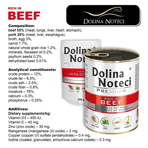 DOLINA PREMIUM Wet Dog FOOD / Non Allergic Healthy Nutritious Tasty