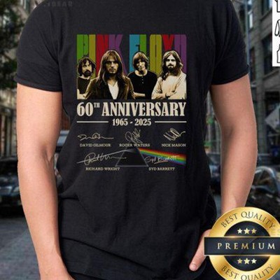 Pink Floyd 60th Anniversary 1965-2025 Signature Thank You For The Memories Shirt