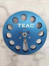 One Pair Blue TAPE REEL TEAC 7" inch Light Metal Aluminum Take Up Reel