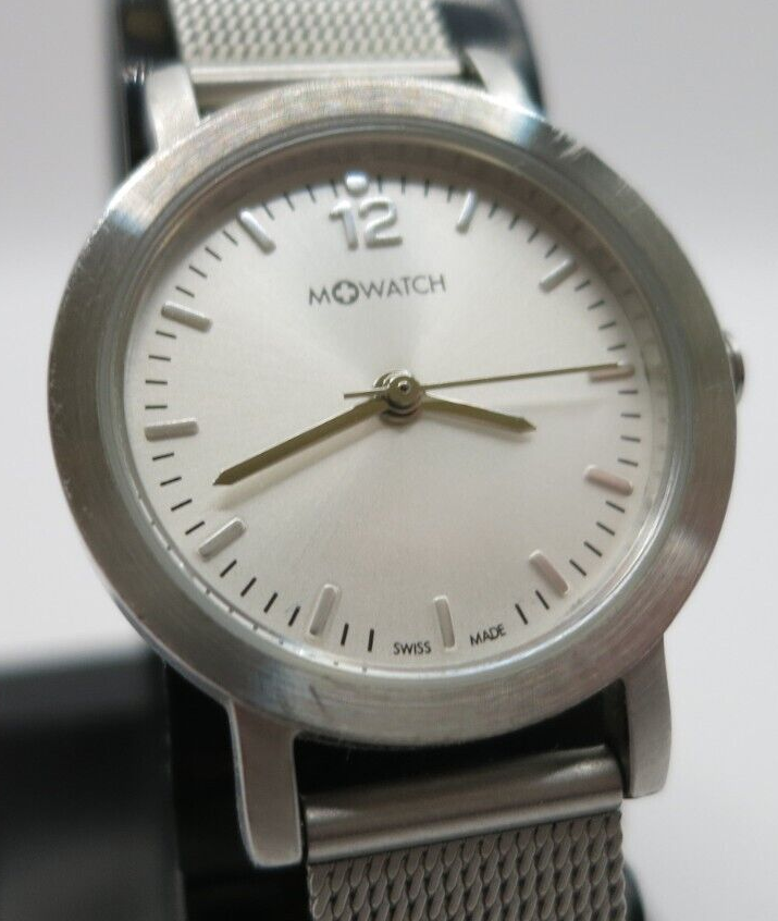M Watch by Mondaine Ladies Silver Swiss Quartz Watch - A672 30299