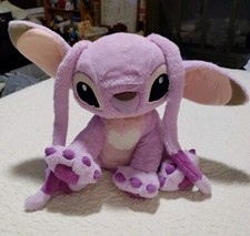 DISNEY PARKS Angel 14" Lilo  Stitch Girlfriend Pink Purple Plush Stuffed Toy