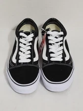 VANS OLD SKOOL Black/White Low Suede Canvas Unisex Shoes NWOB Size M5.0/W6.5