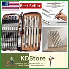 Art Drafting Pencil Kit: 33PCS with Various Lead Sizes & Stylish Leather Case