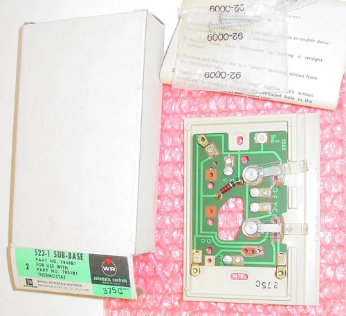 2 White-rodgers thermostat Sub Bases S23-1 Emerson fits WR #7851B1 (1C30 & 1E30)