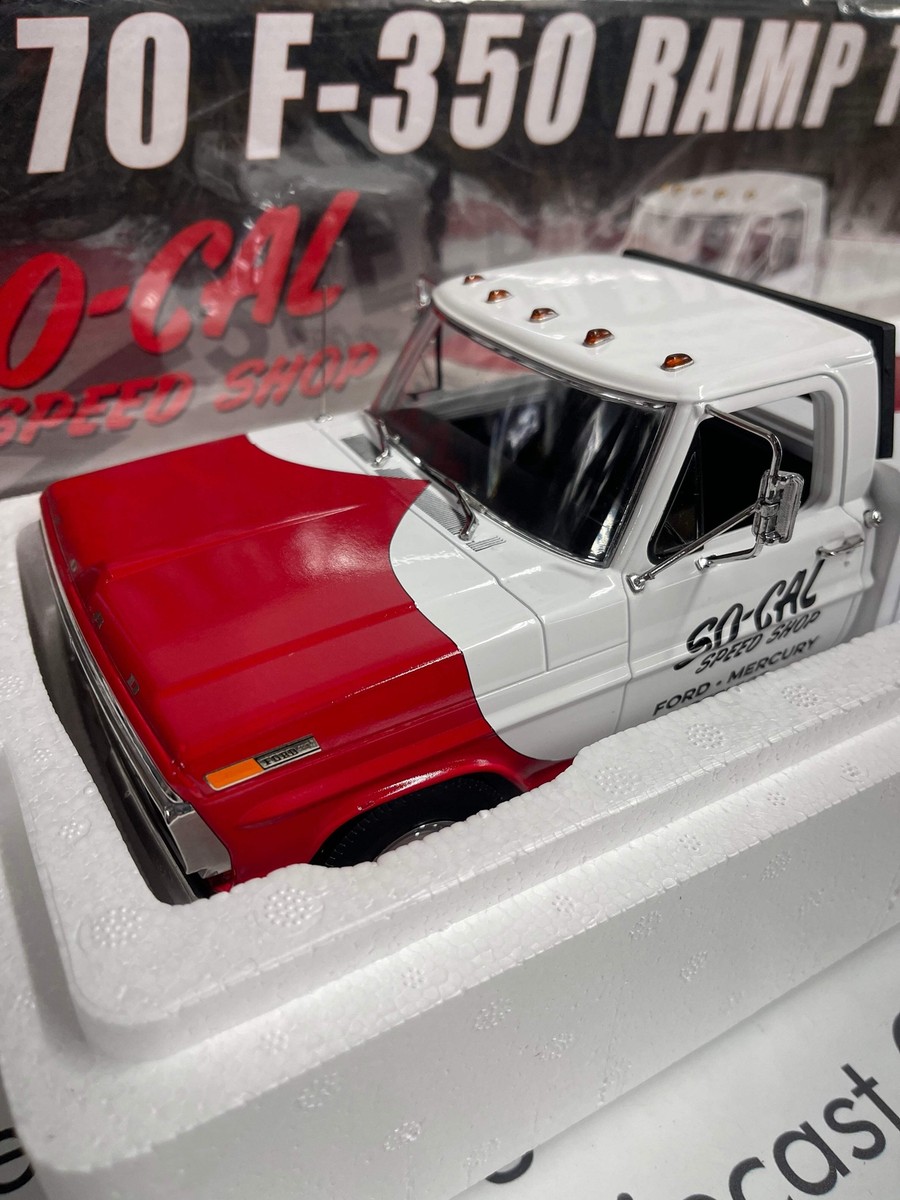 ACME 1970 Ford F-350 Ramp Truck So-Cal Speed Shop 1:18 Diecast