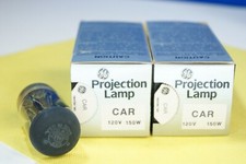 Lot of 2 GE General Electric CAR 120V 150W Projection Lamp Projector Bulb NOS