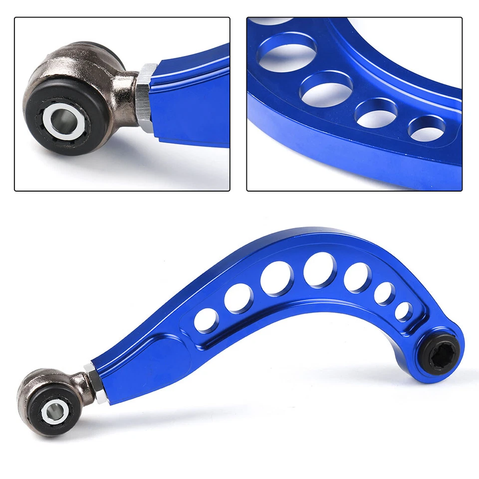 Kit de inclinación trasera de aluminio azul apto para 06-11 Honda Civic DX/LX/EX/SI FG2 FD2 Foto 2 de 4