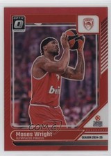 2024-25 Panini Donruss EuroLeague Optic Red Prizm 66/99 Moses Wright #41 14mf