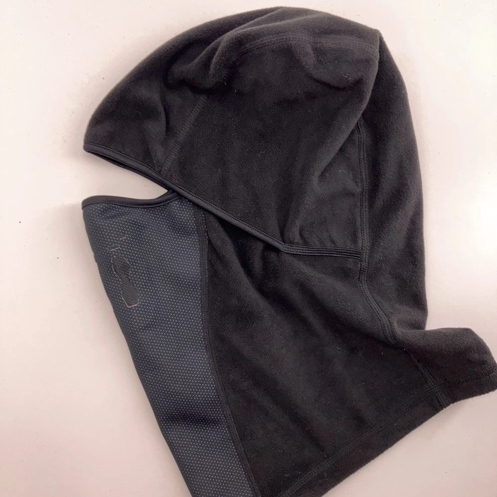 CTR black fleece ski mask with front mesh vent L/XL