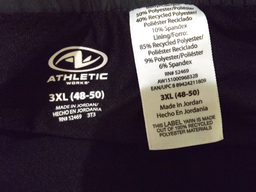 Athletic Works Shorts With Drawstring and Slit Pockets Gray Mens Sz 3XL(48-50) - Picture 8 of 8
