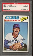 CRAZYSHARP PSA 9 MINT DAROLD KNOWLES 1977 TOPPS #169 GRADED VINTAGE CHERRY TPHLC