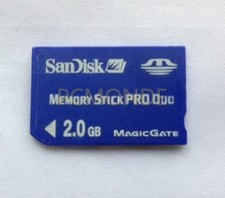 SanDisk Flash Memory Card 2GB MS Pro Duo Memory Stick Duo adapter included 