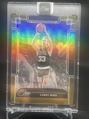2023 Panini One and One Larry Bird Gold Refractor /10