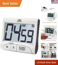 Digital Kitchen Timer with 3-Inch Display & Loud Alarm - Perfect for All Uses