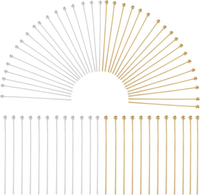 1 Box 600 StüCk 30Mm Kugelkopfstifte Goldene Kopfstifte Schmuckstift Aus Messing