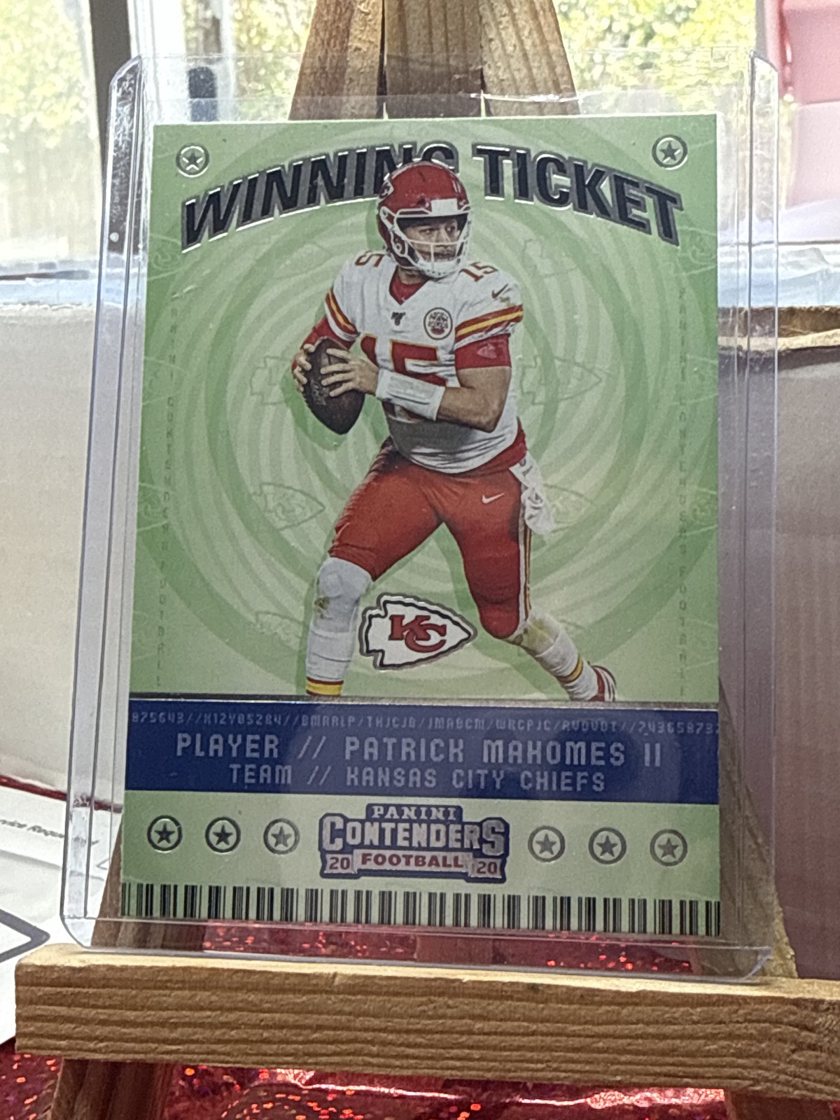 2020 Panini Contenders #WT1 Patrick Mahomes II Winning Ticket