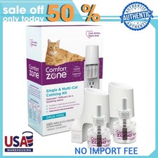 Comfort Zone Single Multi-Cat Calming Diffuser 2Pheromone Diffusers 2 Refills
