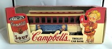 ERTL Campbell s Soup Trolley Car 1:43 Scale Die-Cast Bank w/ Box 1994 B621