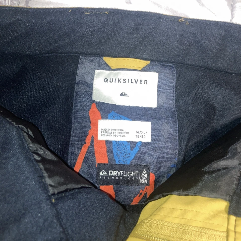 Pantalones de nieve Quiksilver jóvenes 14 XL DryFlight 10k esquí snowboard esquí aislado Foto 4 de 4