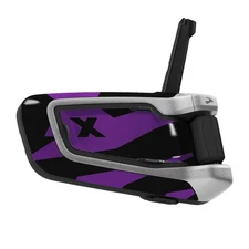 For Cardo Packtalk Bold Skin Decal Wrap Stickers Glossy Purple Cross