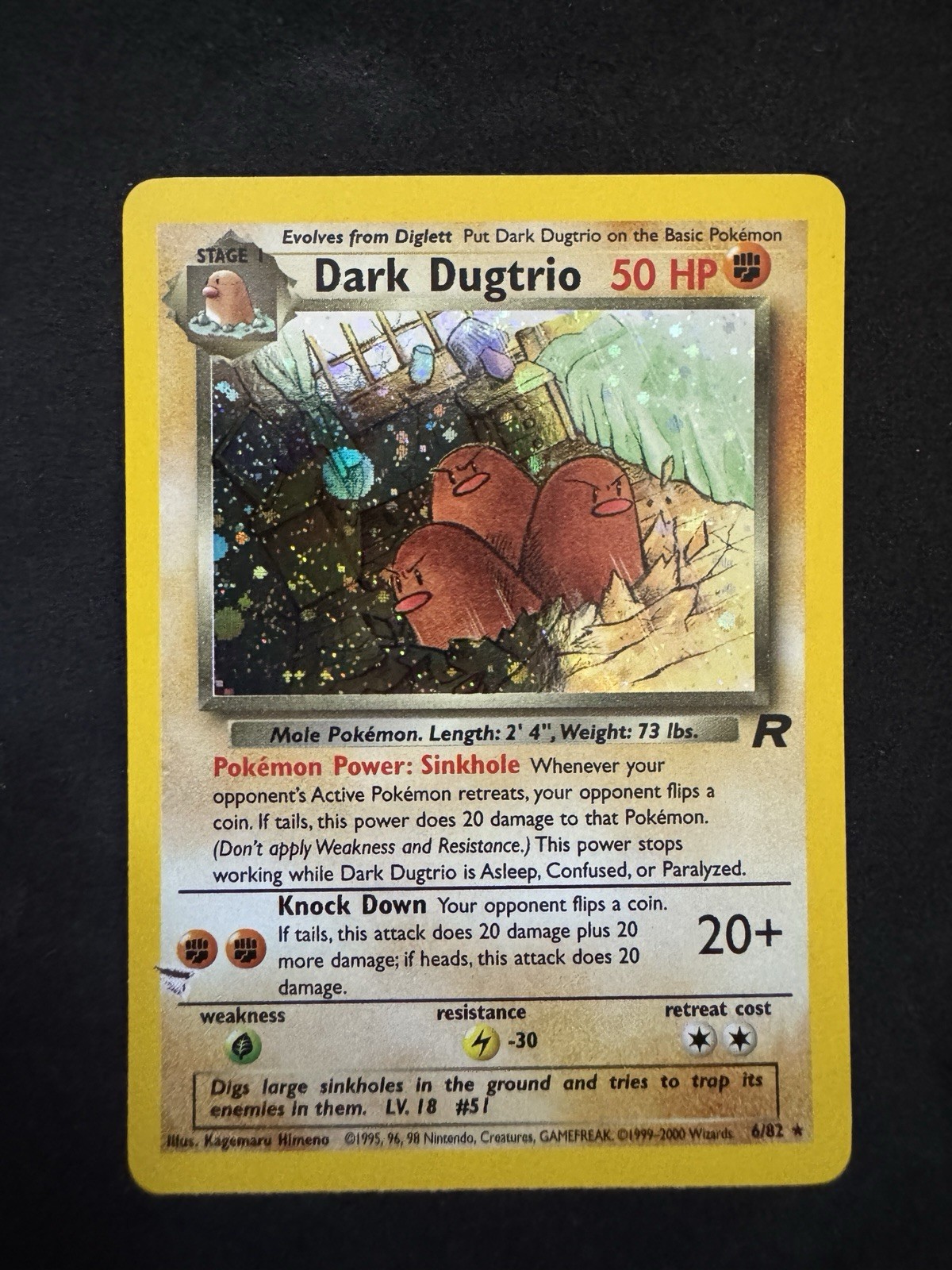 Pokemon Card - Dark Dugtrio Rare Holo 2000 team rocket (14)