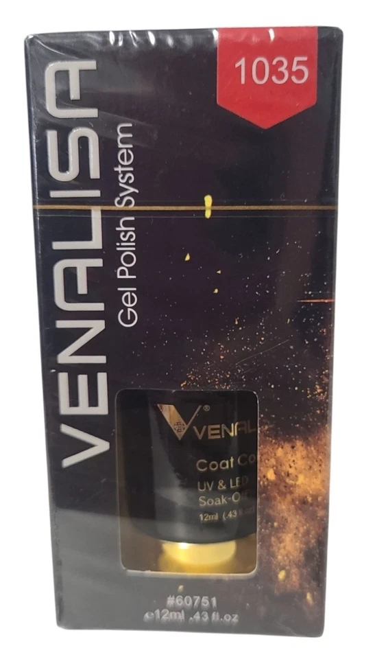 Esmalte em gel Venalisa vermelho porcelana 1035 - Imagem 2 de 4