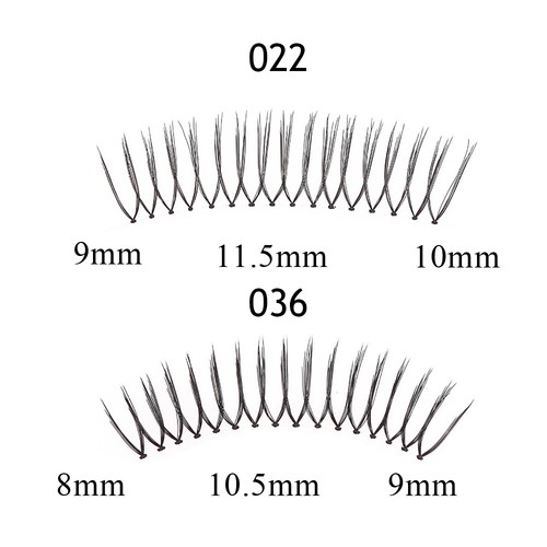 Natural Fairy U Shape False Eyelashes Transparent Strip Reusable Big Eyes - Picture 5 of 11
