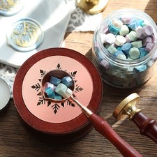 Wax Seal Warmer with Melting Spoon for Wax Sealing Stamp Envelope AE