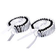 Elizabethan Black Edging Ruffle Collar and Cuffs Set for Fancy Dress and Theater