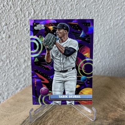 2025 Topps Cosmic Chrome Tarik Skubal #127 Purple Nebula Refractor /150 Tigers