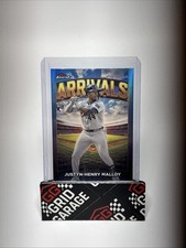 2025 Topps Finest - Arrivals Justyn-Henry Malloy #A-25 Sky Blue Refractor /150