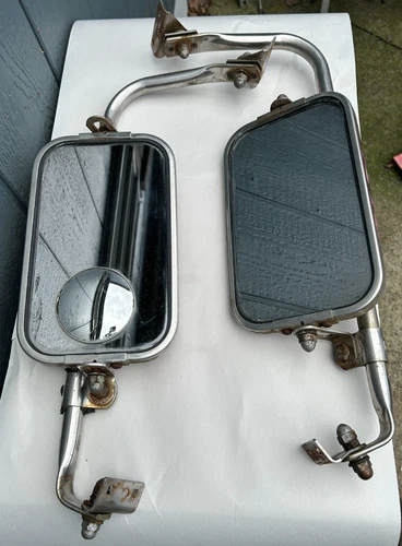 1967-1972 FORD TRUCK ROTUNDA WEST COAST JR EXTERIOR MIRRORS Stainless Steel