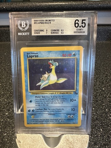 Lapras (Unlimited) graded BGS 6.5 for sale on eBay