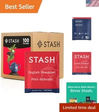 English Breakfast Black Tea - 100 Luscious Tea Bags for Any Occasion