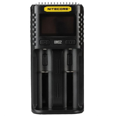 Nitecore UMS2 2-Schacht USB-Ladegerät mit LCD