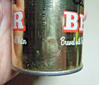 PB Class A Beer Can SS Steel Bottom Opened Brewed with Pure Artesian Well Water — photo 9