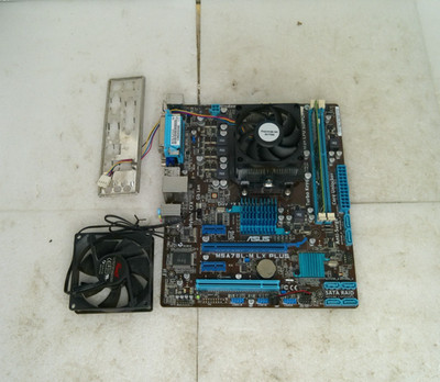 ASUS M5A7BL-M LX Plus W/ AMD FD6300WMW6KHK CPU, I/O Panel, Fan & 4GB RAM