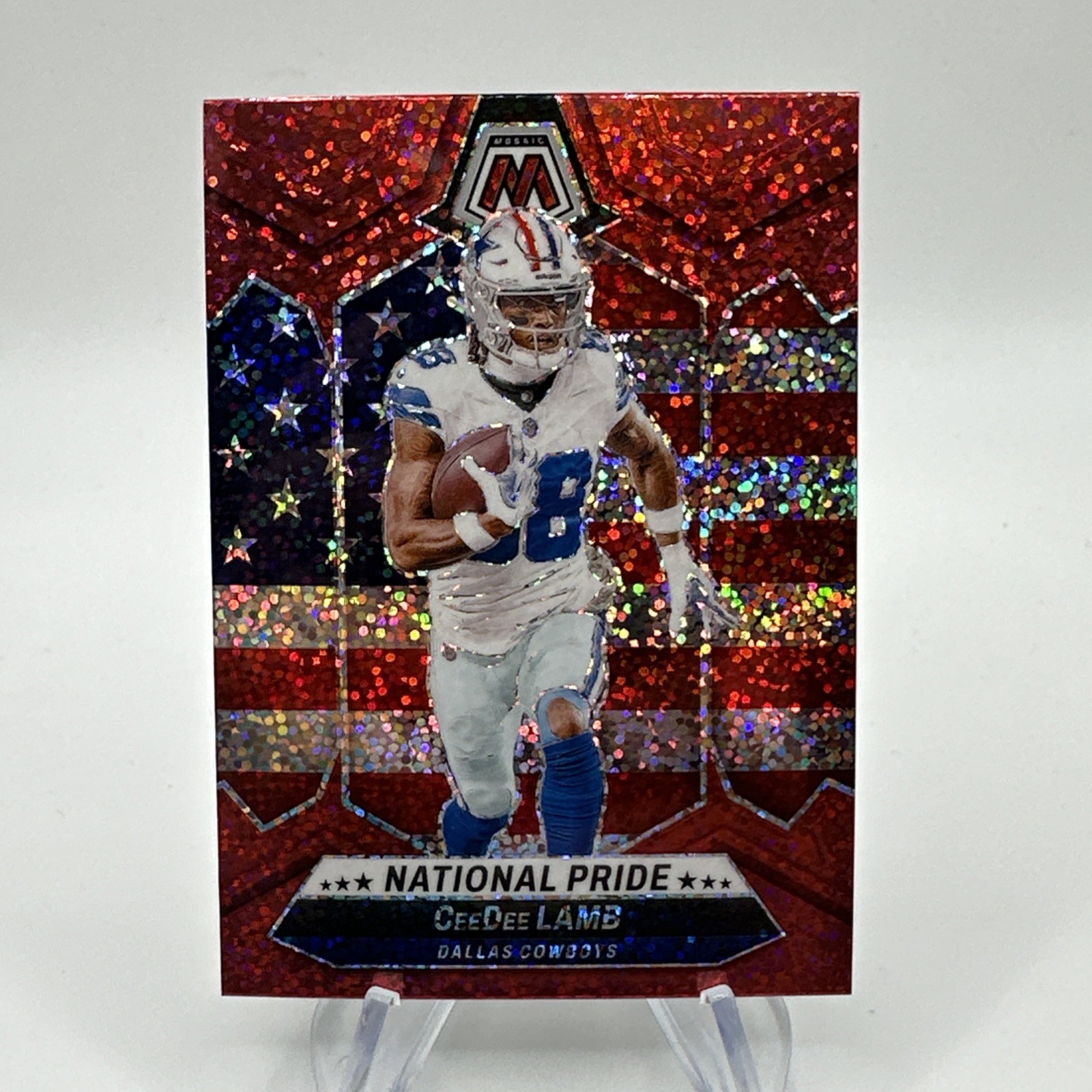 2024 Panini Mosaic - National Pride CeeDee Lamb #262 Red Sparkle Prizm