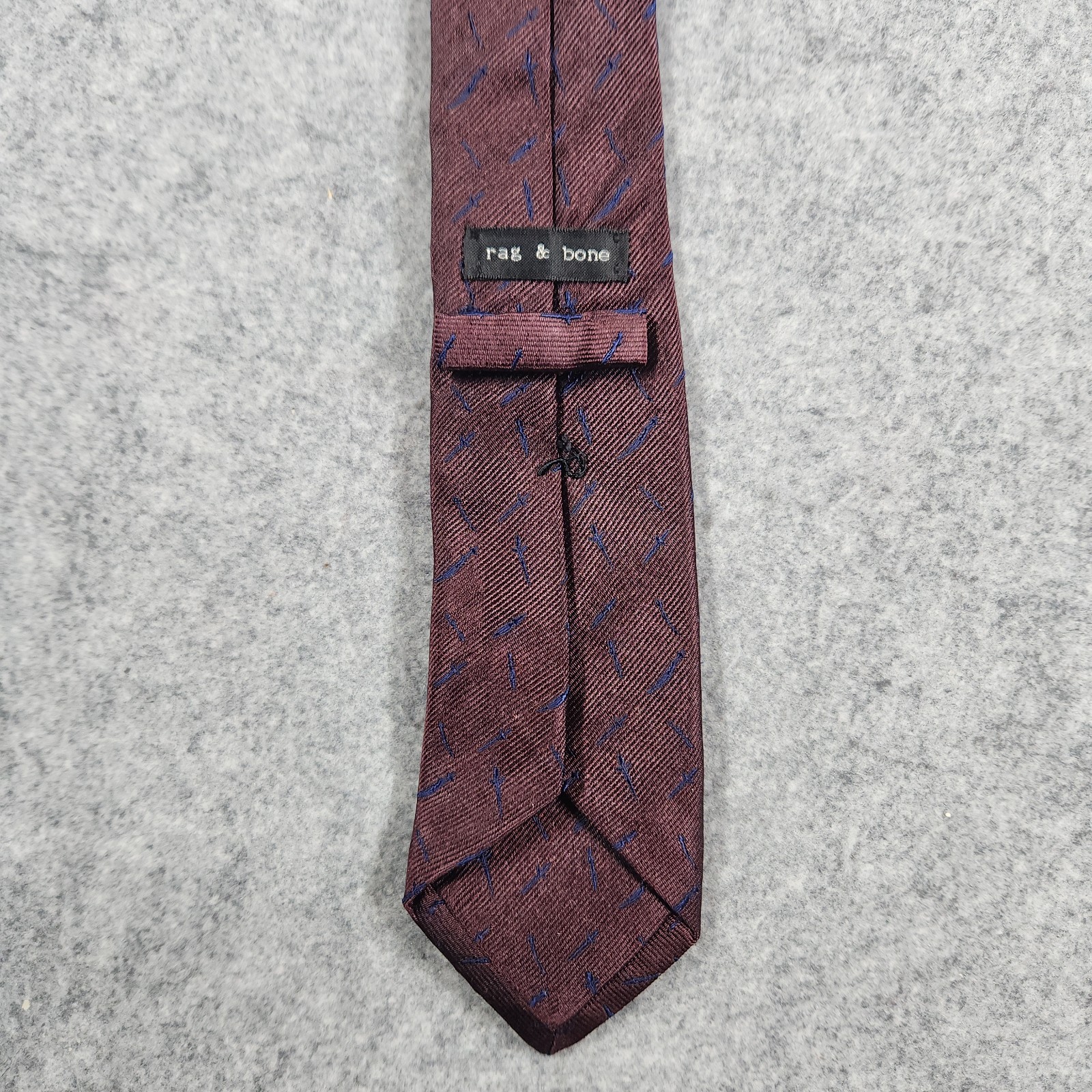 Rag & Bone HTF SWORD/Dagger Pattern Burgundy Blue… - image 5