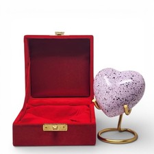 Tiny Engraved Heart Cremation Keepsake Memorial Urn for Human  Pet Ashes