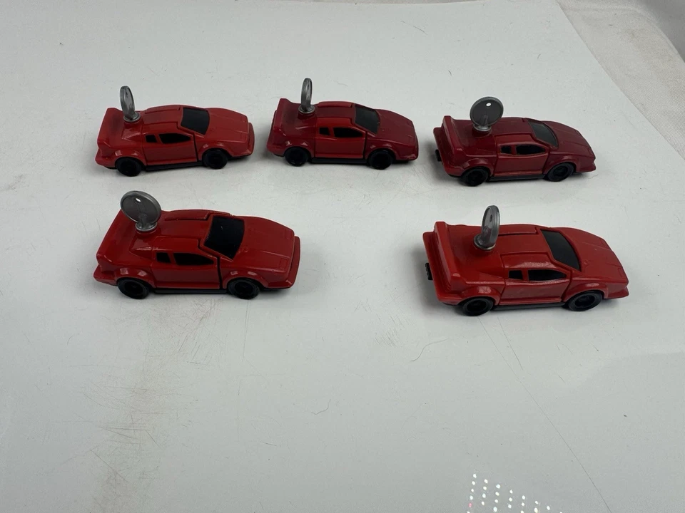 Lot Of 5 Vintage Red Hot Wheels Key Force Toy Cars  Mattel 1993 - Image 3 of 4