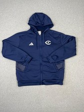 Univeristy of California Davis Team Jacket Mens L Navy Adidas UC Davis Aggies