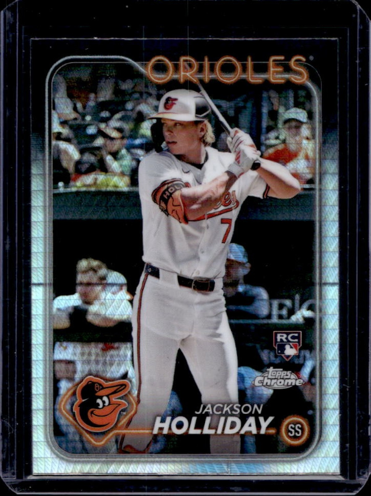 2024 Topps Chrome Jackson Holliday RC Prism Refractor Rookie #88 Orioles