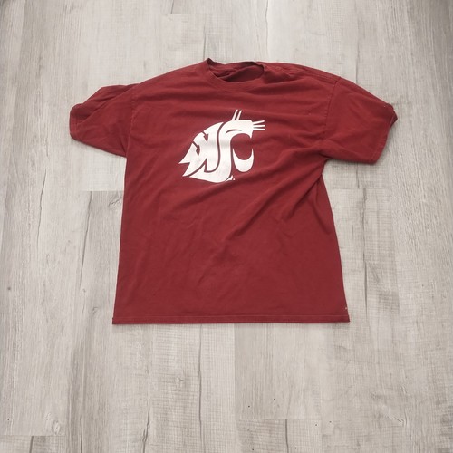 Vintage WSU Cougar Crimson T-Shirt Gr. L - Bild 1 von 3