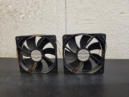 (2) CUI Devices 2227 CFM-A225B-220-350-22 24VDC 0.15A