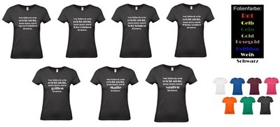 Damen Mädels T-Shirt mit Spruch Nur Hübsch sein reicht nicht... Spaß,Party,Malle